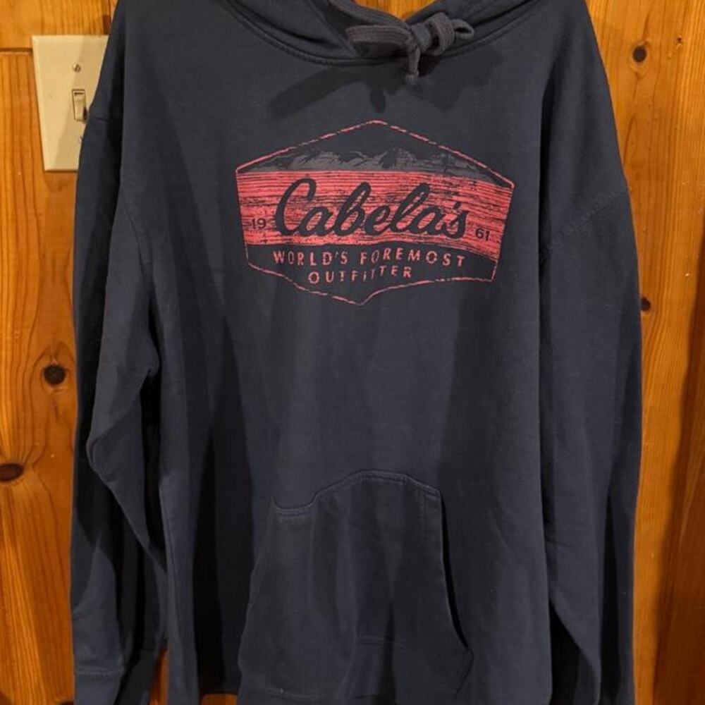 Cabelas navy blue hoodie